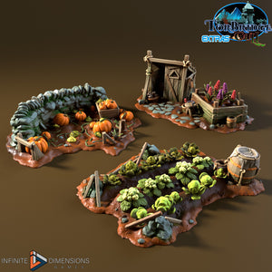 Vegetable Gardens - Torbridge Cull - Infinite Dimensions Terrain Wargaming D&D DnD 15mm 20mm 25mm 28mm 32mm 40mm 54mm