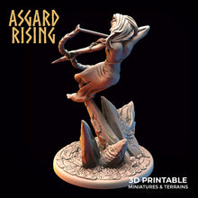 Load image into Gallery viewer, Lady Phantom with Bow - Asgard Rising Miniatures - Wargaming D&amp;D DnD