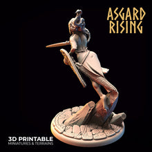 Load image into Gallery viewer, Lady Phantom with Sword and Shield - Asgard Rising Miniatures - Wargaming D&amp;D DnD