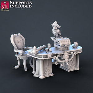 Pirate Set - STL Miniatures - Wargaming D&D DnD