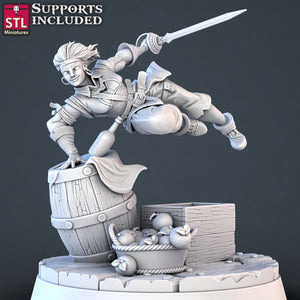 Pirate Set - STL Miniatures - Wargaming D&D DnD