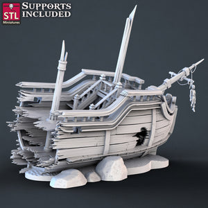 Pirate Set - STL Miniatures - Wargaming D&D DnD