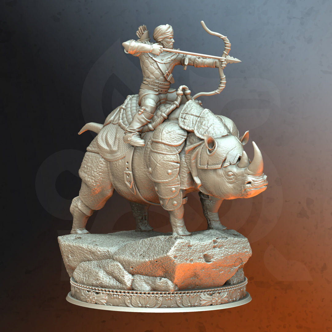 Rhino Rider - Sands of Sudd Tohst - DM Stash - Wargaming D&D DnD