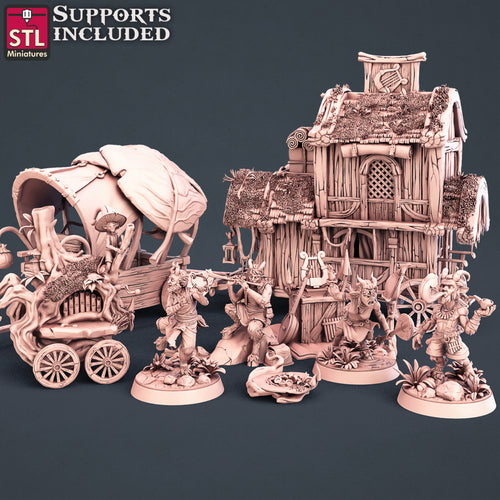 Satyrs Set - STL Miniatures - Wargaming D&D DnD