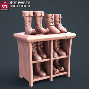 Shoemakers Set - STL Miniatures - Wargaming D&D DnD