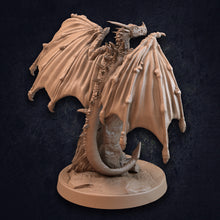 Load image into Gallery viewer, Roken, Shoulder Dragon - Paladin Dragon and Trapper Pack - Dragon Trapper&#39;s Lodge Wargaming D&amp;D DnD