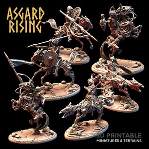 Draugr Undead Skeleton Riders - Asgard Rising - Wargaming D&D DnD