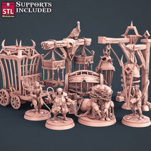 Load image into Gallery viewer, Slave Merchant Set - STL Miniatures - Wargaming D&amp;D DnD