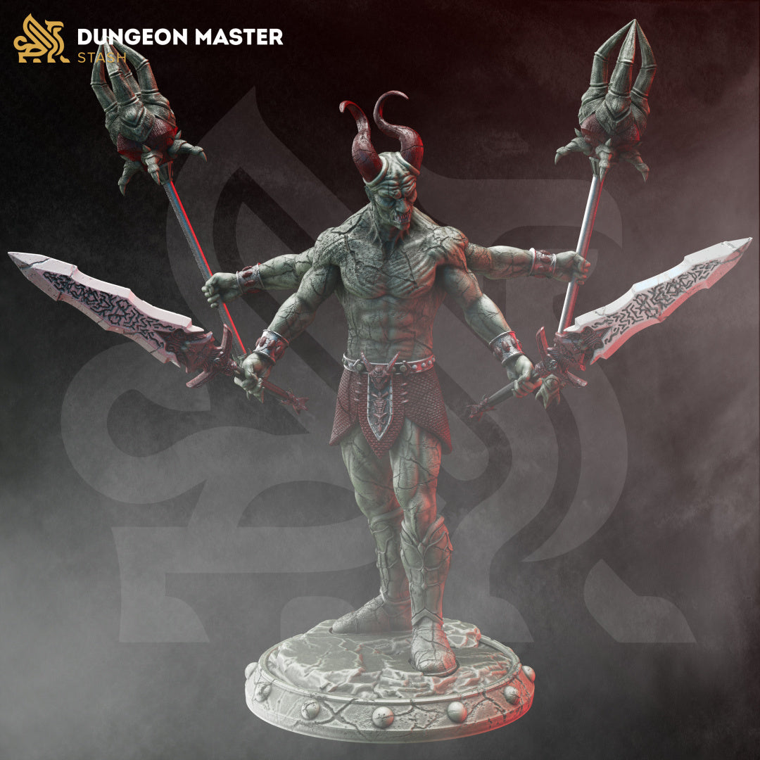 Tiranite, Obsidian Demon - Blood From Stone - DM Stash - Wargaming D&D DnD