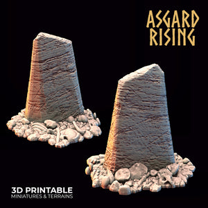 Gravestone Obelisk Set - Asgard Rising - Wargaming D&D DnD