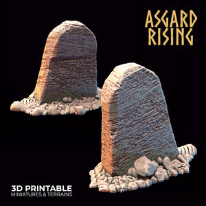Gravestone Obelisk Set - Asgard Rising - Wargaming D&D DnD