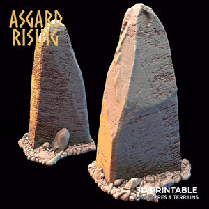 Gravestone Obelisk Set - Asgard Rising - Wargaming D&D DnD