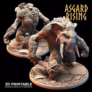 Tundra Trolls Set - Asgard Rising Miniatures - Wargaming D&D DnD
