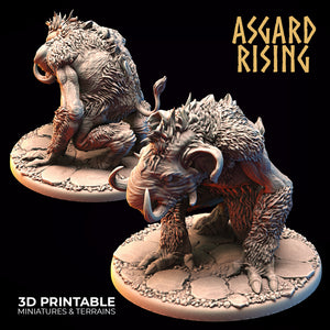 Tundra Trolls Set - Asgard Rising Miniatures - Wargaming D&D DnD