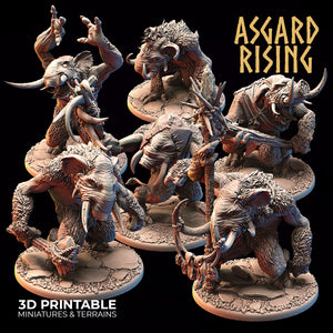 Tundra Trolls Set - Asgard Rising Miniatures - Wargaming D&D DnD