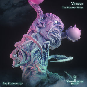 Vetkah, The Walking Worm - Invasion of the Eye Monsters - VoidRealm Minis Wargaming D&D DnD
