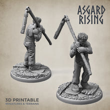 Load image into Gallery viewer, Villager Male Militia Set - Asgard Rising Miniatures - Wargaming D&amp;D DnD