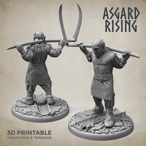 Villager Male Militia Set - Asgard Rising Miniatures - Wargaming D&D DnD