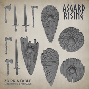 Weapons Set 6 - Asgard Rising Miniatures - Wargaming D&D DnD