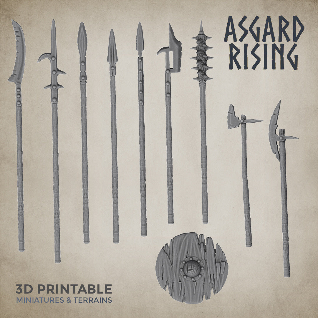 Weapons Set 7 - Asgard Rising Miniatures - Wargaming D&D DnD
