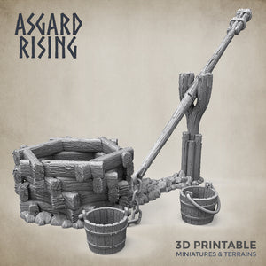 Well with a Crane - Asgard Rising Miniatures - Wargaming D&D DnD