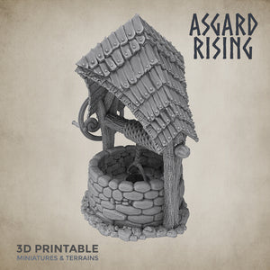 Well with a Shingle Roof - Asgard Rising Miniatures - Wargaming D&D DnD
