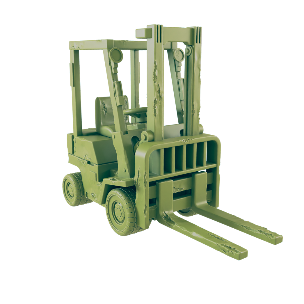 Forklift - Beyond the Badlands - EC3D - Wasteland Terrain Wargaming D&D DnD 15mm 20mm 25mm 28mm 32mm 40mm 54mm 75mm