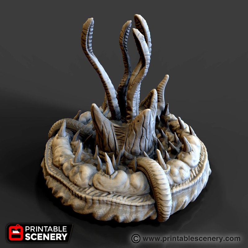 Striking Sand Worm - Rampage Gothic Wargaming Terrain D&D, DnD