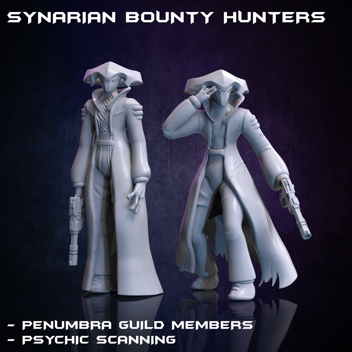 Bounty Hunters - Broken Chip Casino - Print Minis - Wargaming D&D DnD