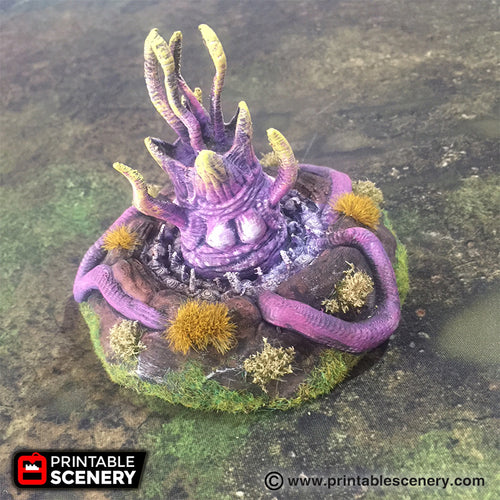 Tall Striking Sand Worm - Rampage Gothic Wargaming Terrain D&D, DnD