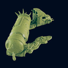 Load image into Gallery viewer, Wrecked Tanker Semi - Beyond the Badlands - EC3D - Wasteland Terrain Wargaming D&amp;D DnD 10mm 15mm 20mm 25mm 28mm 32mm 40mm