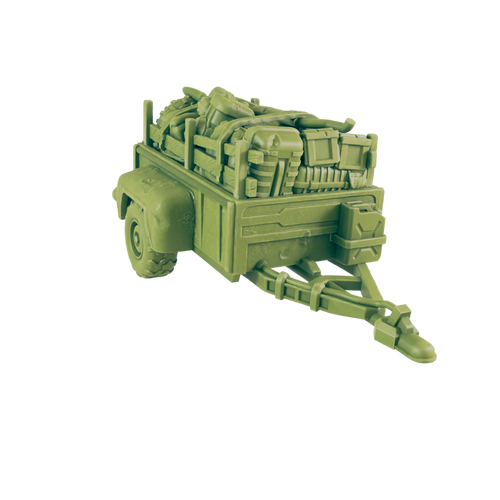 Towed Trailer - Beyond the Badlands - EC3D - Wasteland Terrain Wargaming D&D DnD 15mm 20mm 25mm 28mm 32mm 40mm 54mm 75mm
