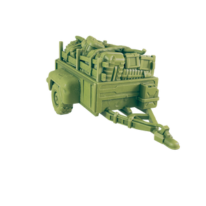 Towed Trailer - Beyond the Badlands - EC3D - Wasteland Terrain Wargaming D&D DnD 15mm 20mm 25mm 28mm 32mm 40mm 54mm 75mm