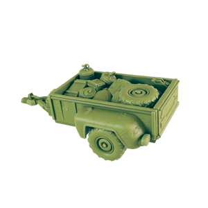 Towed Trailer - Beyond the Badlands - EC3D - Wasteland Terrain Wargaming D&D DnD 15mm 20mm 25mm 28mm 32mm 40mm 54mm 75mm