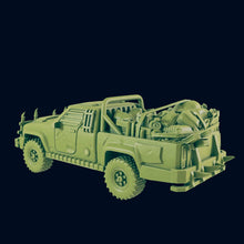 Load image into Gallery viewer, Wasteland Cargo Pickup Truck - Beyond the Badlands - EC3D - Wasteland Terrain Wargaming D&amp;D DnD 15mm 20mm 25mm 28mm 32mm 40mm 54mm 75mm