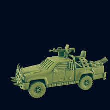 Load image into Gallery viewer, Wasteland Technical Pickup Truck - Beyond the Badlands - EC3D - Wasteland Terrain Wargaming D&amp;D DnD 15mm 20mm 25mm 28mm 32mm 40mm 54mm 75mm