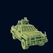 Load image into Gallery viewer, Wasteland Technical Pickup Truck - Beyond the Badlands - EC3D - Wasteland Terrain Wargaming D&amp;D DnD 15mm 20mm 25mm 28mm 32mm 40mm 54mm 75mm