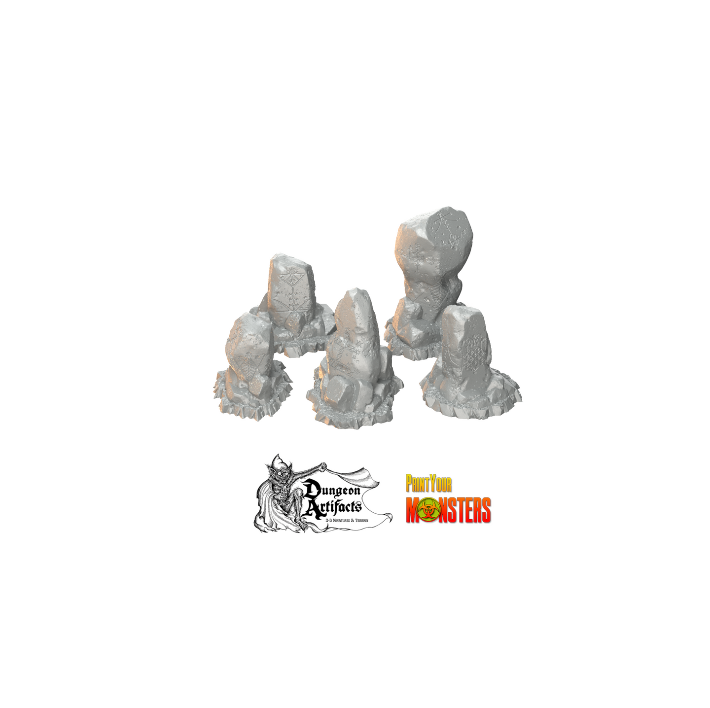 Voodoo Stones - Fantastic Plants and Rocks Vol. 2 - Print Your Monsters - Wargaming D&D DnD