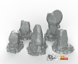 Voodoo Stones - Fantastic Plants and Rocks Vol. 2 - Print Your Monsters - Wargaming D&D DnD