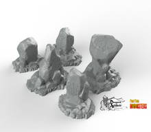 Load image into Gallery viewer, Voodoo Stones - Fantastic Plants and Rocks Vol. 2 - Print Your Monsters - Wargaming D&amp;D DnD